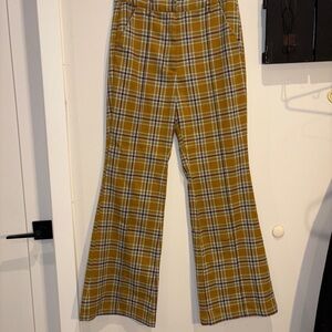 Plaid Flare Women's Pants